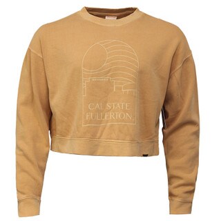 Uscape Skyline Crop Crewneck - Orange